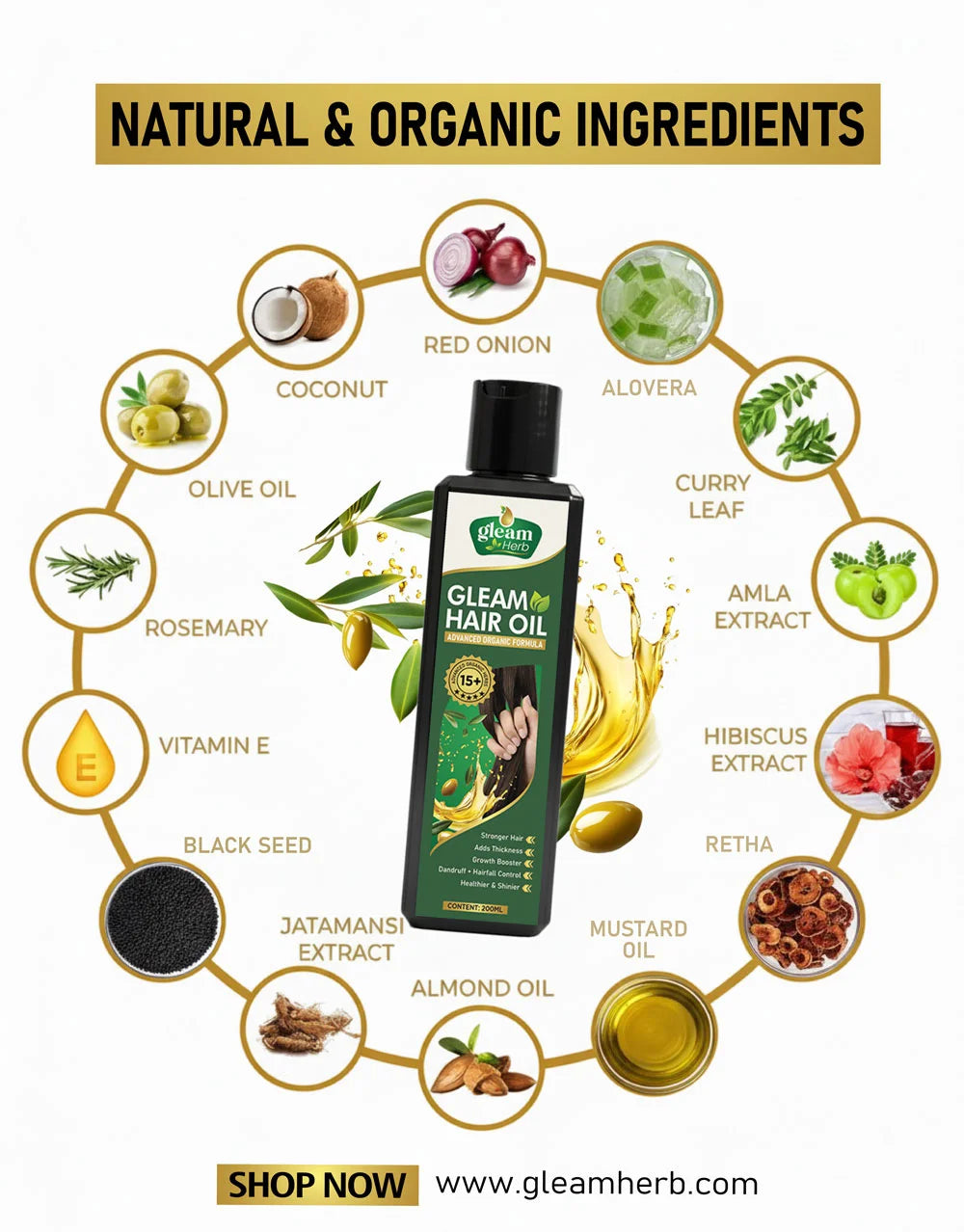 Gleam Hair Oil Dual-Pack